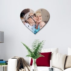 Custom Heart Wall Clock for Mothers Day Sale Canada